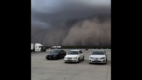 Mistaking a dust storm for a rain cloud