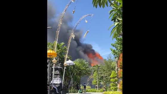 Fire destroys GDLN building at Udayana University, Denpasar
