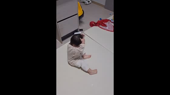 Child's joy turns to tears: dog's playful dash ends in minor accident