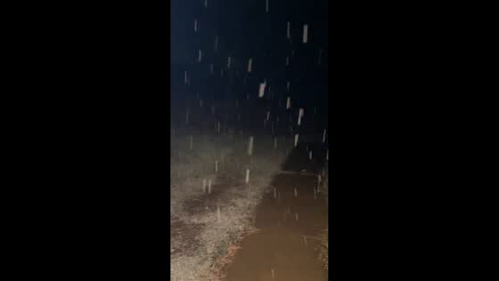 First snowfall of the season blankets West Estes Park in Colorado, USA