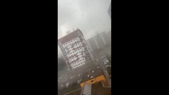 Powerful tornado sweeps through Ermont, France