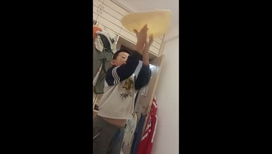 Boy showcases dough spinning skills in Liaoning, China