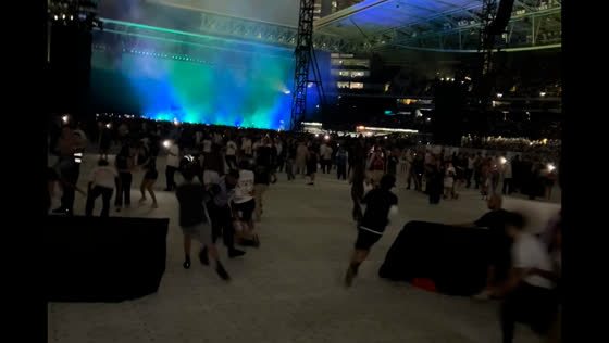 Security intervenes as crowd rushes mosh pit at Travis Scott concert in Australia