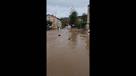 Flooding in Saint-Marcel-lès-Annonay, France