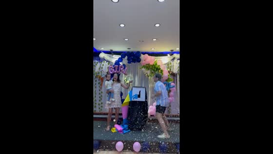 San Pedro celebration: joyful gender reveal party for the second born