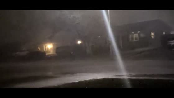 Severe storm brings heavy rain and strong winds to Nicholasville, Kentucky, USA