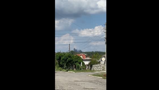 Conflict's shadow: aerial bombing's impact on neighboring village amidst Ukraine-Russia conflict