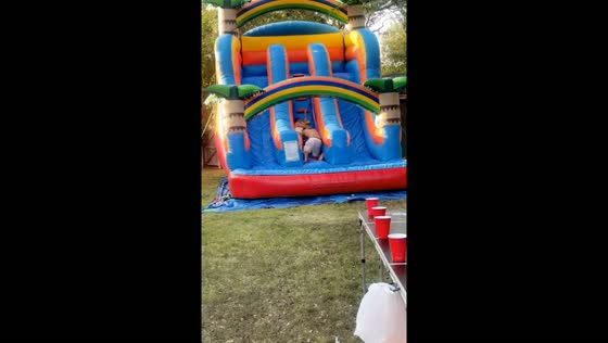 Funny slide battle in Lovington, New Mexico, USA