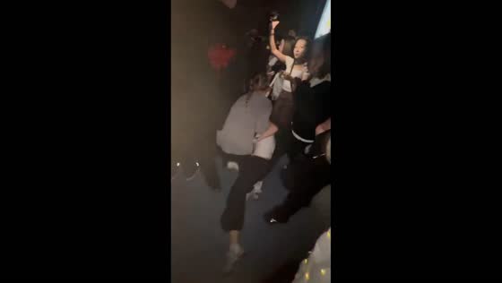Girl playfully hugs a guy but ends up tripping in Saint Petersburg, Russia