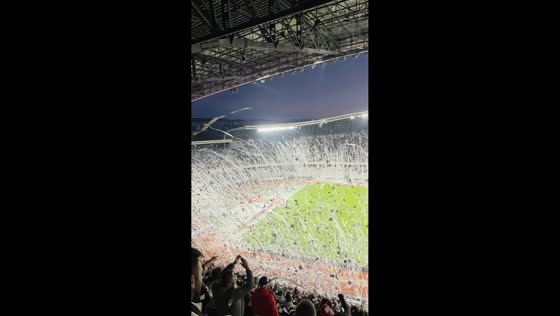 U Cluj fans create electrifying atmosphere before match against Rapid in Cluj-Napoca, Romania
