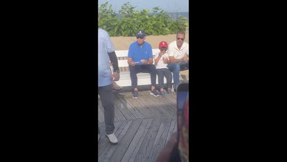 Former President Joe Biden seen eating ice cream with Hunter and grandson in Delaware, USA