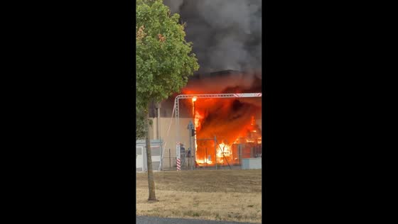 Massive warehouse fire engulfs industrial facility in Vaud, Switzerland