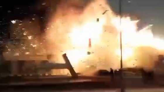 The explosion and collapse occurred as a result of a fire in the shopping center "Mega Khimki"