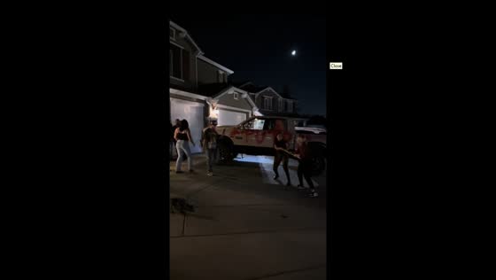 Late-night confrontation escalates outside a home in Menifee, California, USA