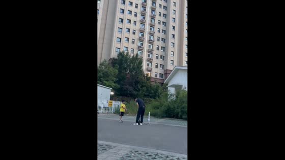 Homemade water rocket splashes camera in Shandong, China