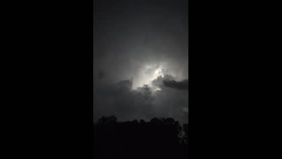 Lightning show in Lincolnton, North Carolina