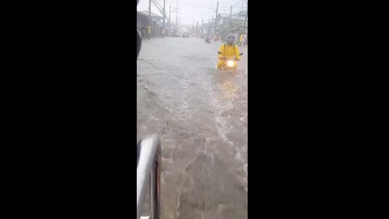 Flooding in Santa Rita, Pampanga, Philippines