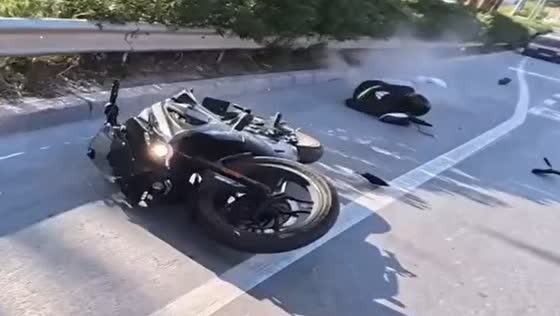 Motorbike accident in Izmir