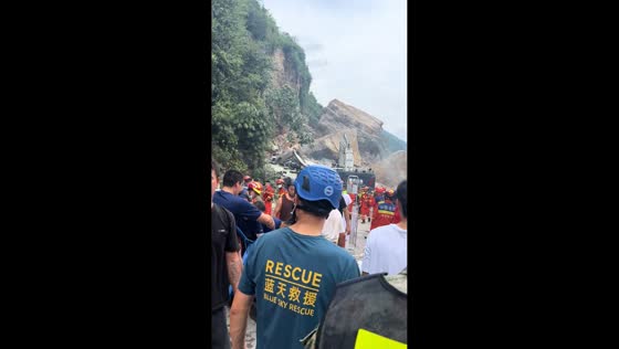 Large-scale rescue operation follows deadly landslide in Chongqing, China