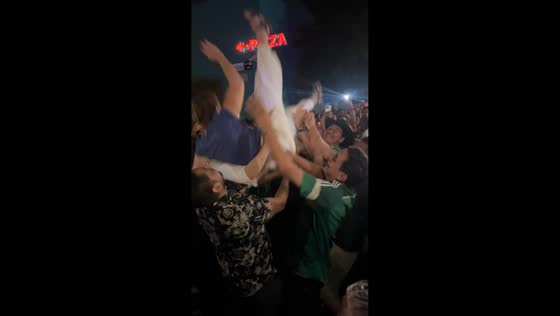 Woman dropped during World Cup street celebration in Nuevo León, Mexico