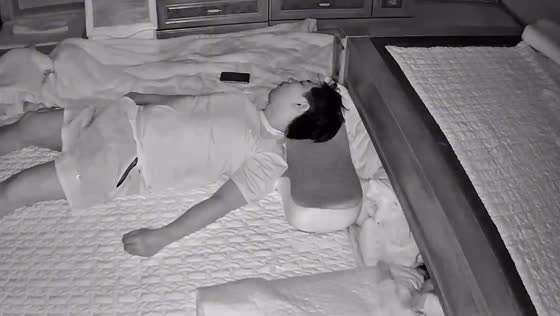 Baby rolls under bed, startling parents in Seoul, South Korea