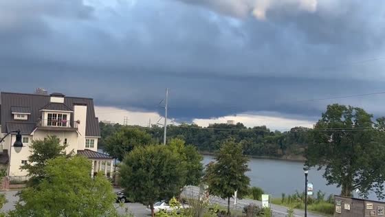 Storm clouds loom Southwest of Downtown Little Rock