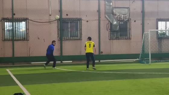 Tense moments in local football match in Beijing, China