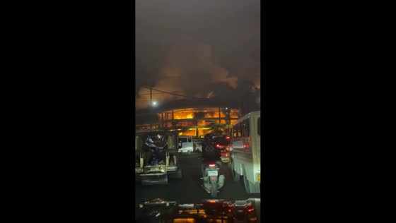 Massive fire erupts at Landers Fairview, reaching fifth alarm in Quezon City, Philippine
