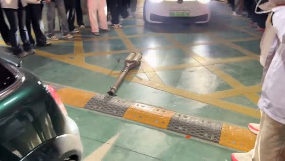 Mini Cooper S shows modified exhaust during GT show in Shandong, China