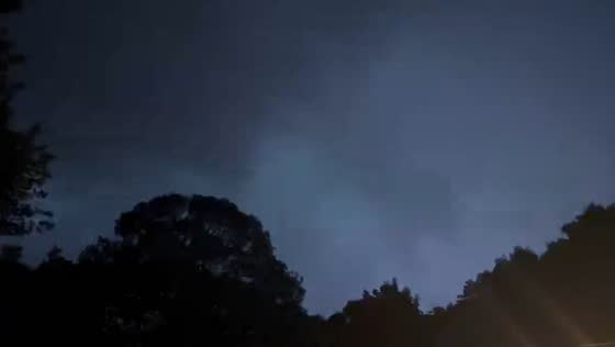 Lightning strikes during storm in Chanhassen, Minnesota