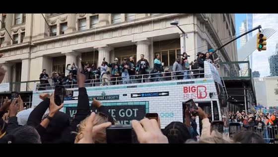 New York Liberty celebrates first WNBA title with ticker tape parade