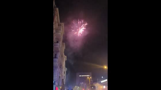 Turkish fans celebrate Euro 2024 victory with fireworks in Berlin