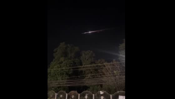 Meteor shower observed in Digos City, Philippines