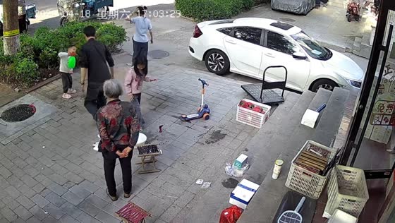 Sudden outdoor accident involving water pump in Shandong, China