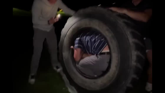 Man rolls in tire, experiences dizziness in Provo