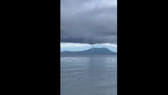 Waterspout captured in Banalo, Lobo, Batangas, Philippines