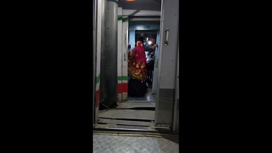 Dangerous train ride in Rajshahi, Bangladesh