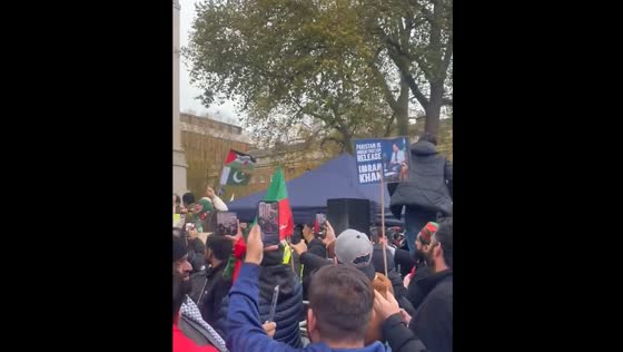 Protests in London over Imran Khan's incarceration