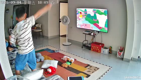 Boy accidentally cracks television screen with charger in Guangdong, China