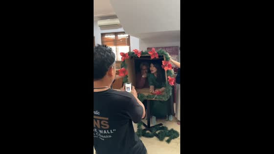 Creative Christmas photoshoot in Jakarta, Indonesia