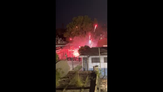 Chaos erupts in Buenos Aires as Chacarita football fans clash with police after controversial match