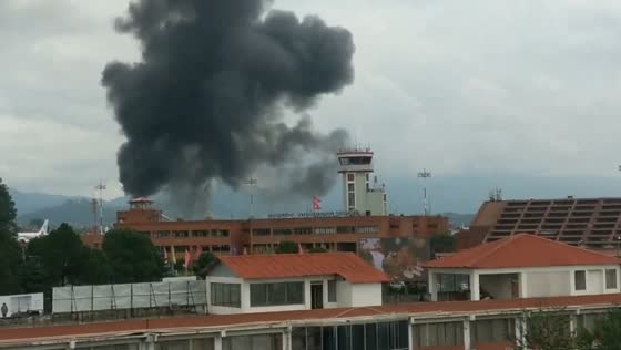 Plane crash in Kathmandu leaves at least 18 dead