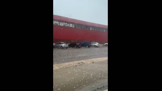 Heavy hailstorm hits Vall d'Albaida, Spain