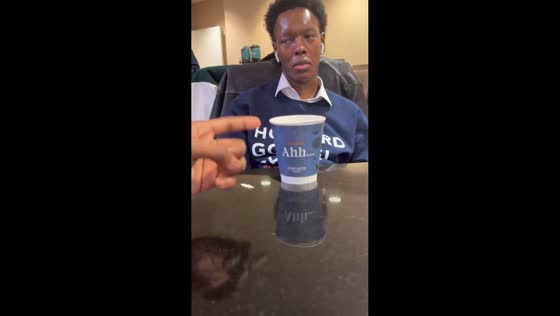 Man shows funny reaction to joke in North Carolina, USA