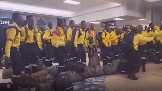 Dancing yellow jackets: South African firefighters bring unity and rhythm to Edmonton's wildfire battle