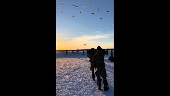 Service member deploys parachute just in time during freefall in Alaska