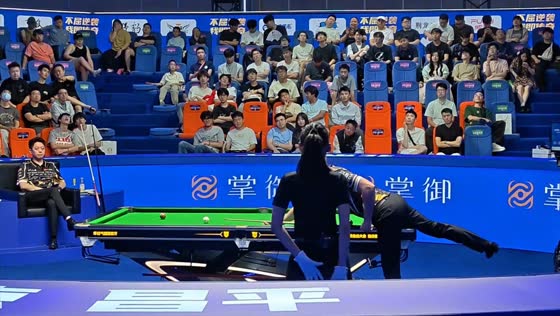 Billiards player sparks laughter after awkward table mishap in Beijing, China
