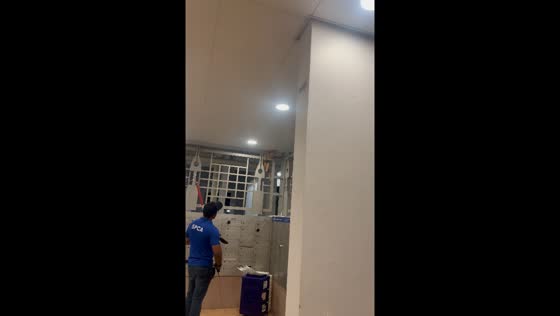 Rescue of chubby cat stuck on gate in Singapore