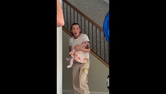 Baby surprises aunt during birthday celebration in Kirkcaldy, Scotland