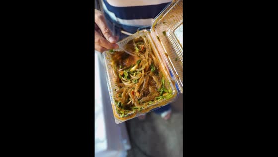 Goong Ten: southeast Asian shrimp salad, prepared live!